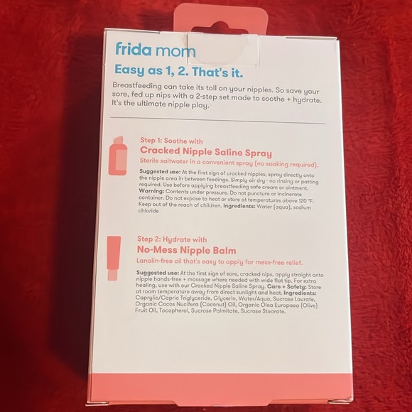 frida mom Skincare Frida Mom Sore Nipple Set Balm Saline Spray For